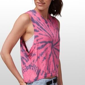 Free People Movement Tie Dye Love Yoga Crop Tank Pink XS